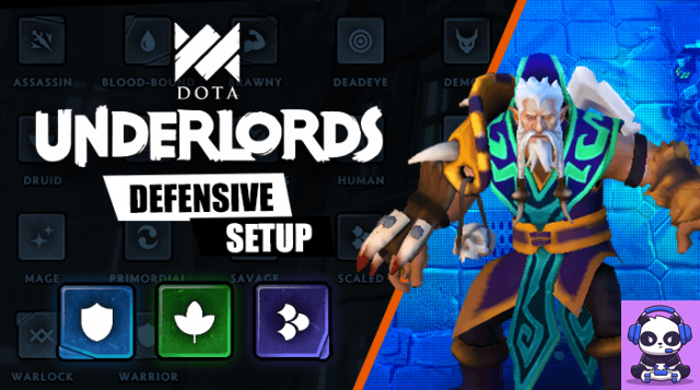Dota Underlords Warrior - Druid - Construcción de escala defensiva