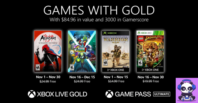 Xbox Games With Gold: se anuncian juegos gratuitos de noviembre de 2020