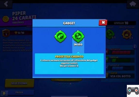 Brawl Stars visualiza e guia o novo Gadget de Piper. Análise de bala guiada