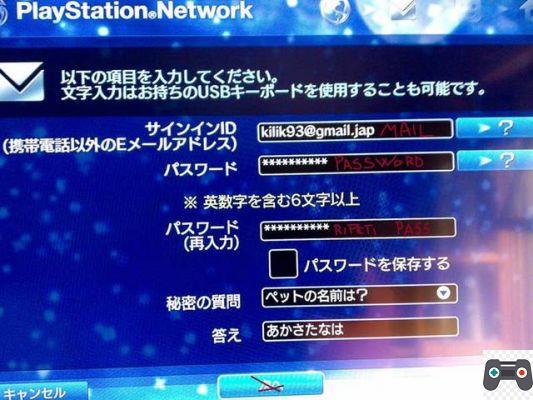 Guide to create a Japanese account on the PSN