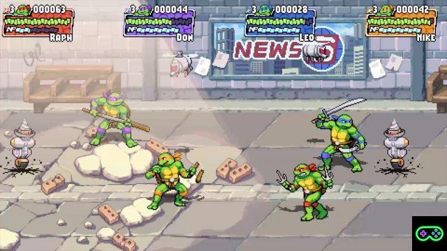 Shredder's Revenge, um jogo de luta de rolagem das Tartarugas Ninja, revelado