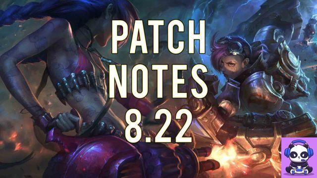 League of Legends - Notas del parche 8.22