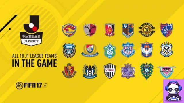 J1 League Fifa 17 anunciado oficialmente