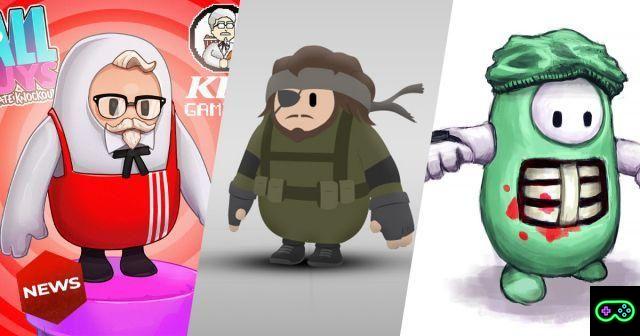 Desde Metal Gear Solid hasta KFC, todos cuentan con máscaras de Fall Guys