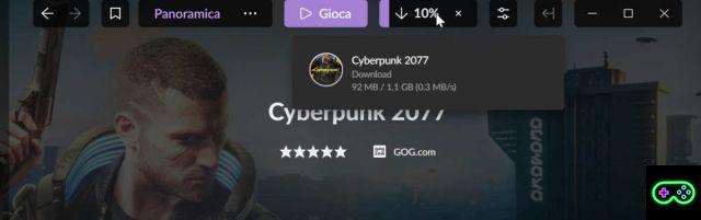 The patch 1.1 of Cyberpunk 2077